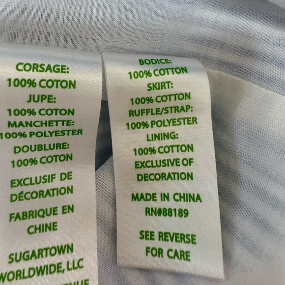 Lilly Pulitzer Maya Shift Dress Coastal Blue Seersucker White Lace size 2 - Picture 7 of 16